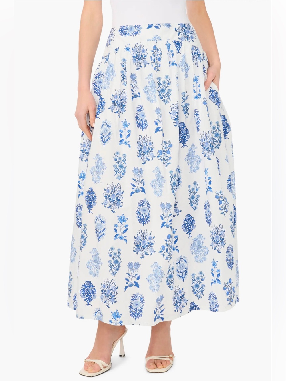 NWT Parker Floral Blend Maxi Skirt with Pocket Size Smalp#floral #maxi skirt - Picture 5 of 9